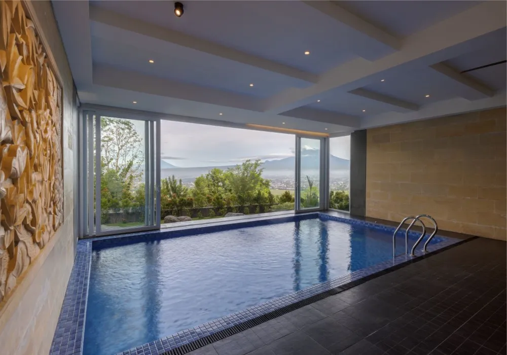 Cliff Villa single bed kamar hotel Amaranta Prambanan Yogyakarta