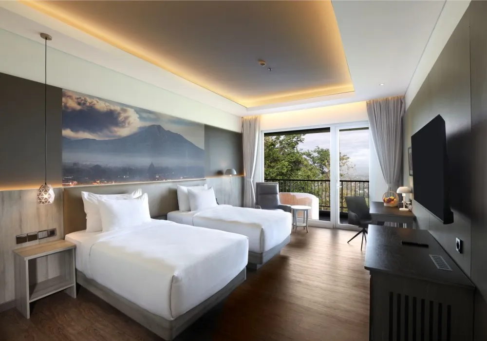 Cliff Villa private pool hotel bintang 5 Sleman Yogyakarta Amaranta Prambanan