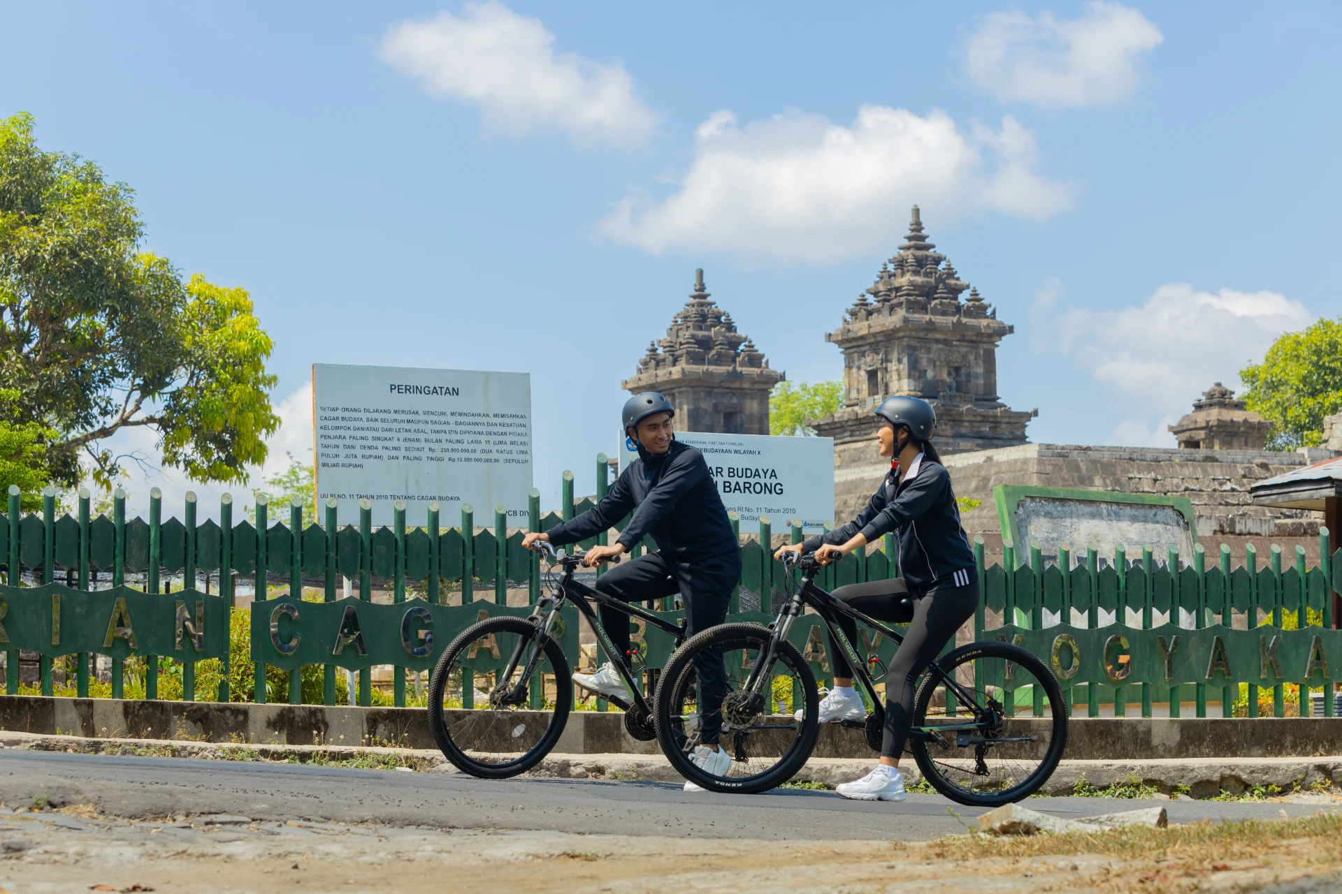 Cycling through Dawangsari Village and Barong Temple at Amaranta Prambanan