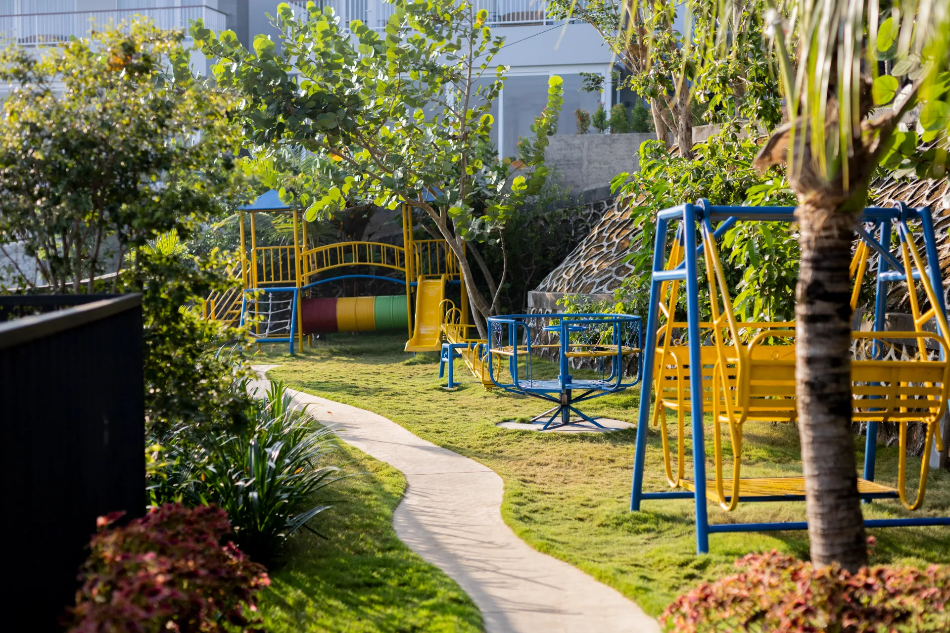 Lare-Lare kids outdoor playground at Amaranta Prambanan hotel