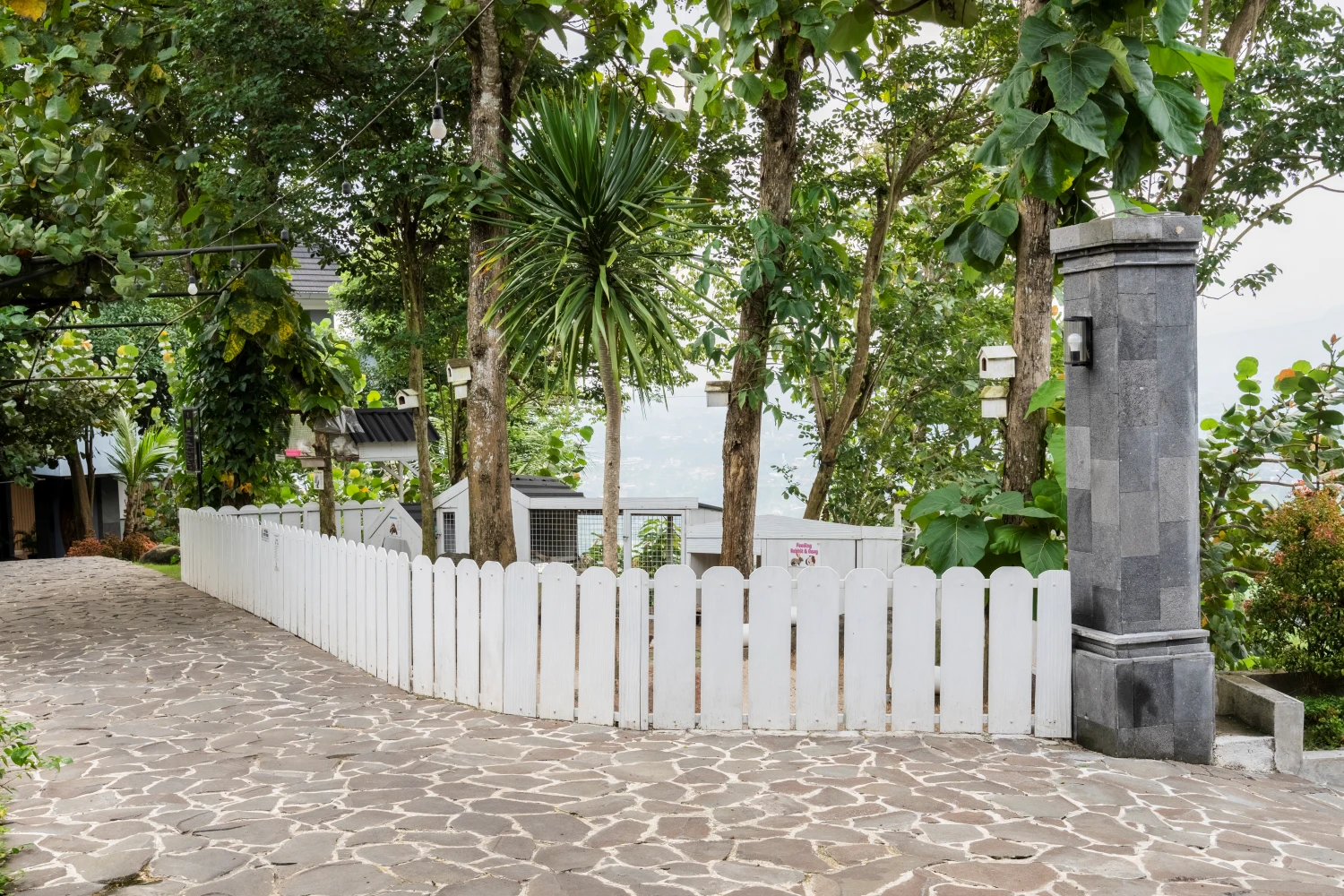 Mini zoo interactive animal area for kids at Amaranta Prambanan hotel