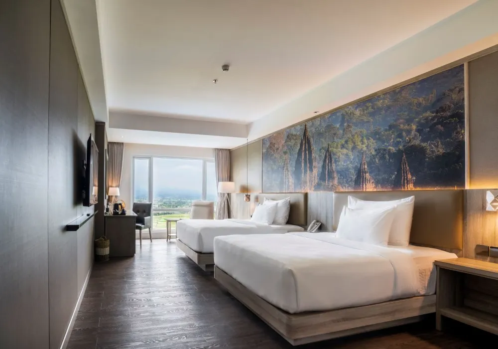 Premier Queens twin bed hotel bintang 5 Sleman Jogja Amaranta Prambanan