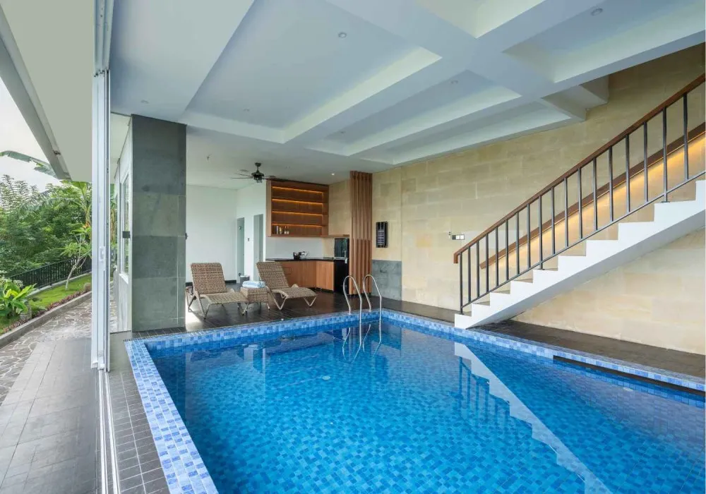 Kamar mandi mewah Suite Villa Amaranta Prambanan