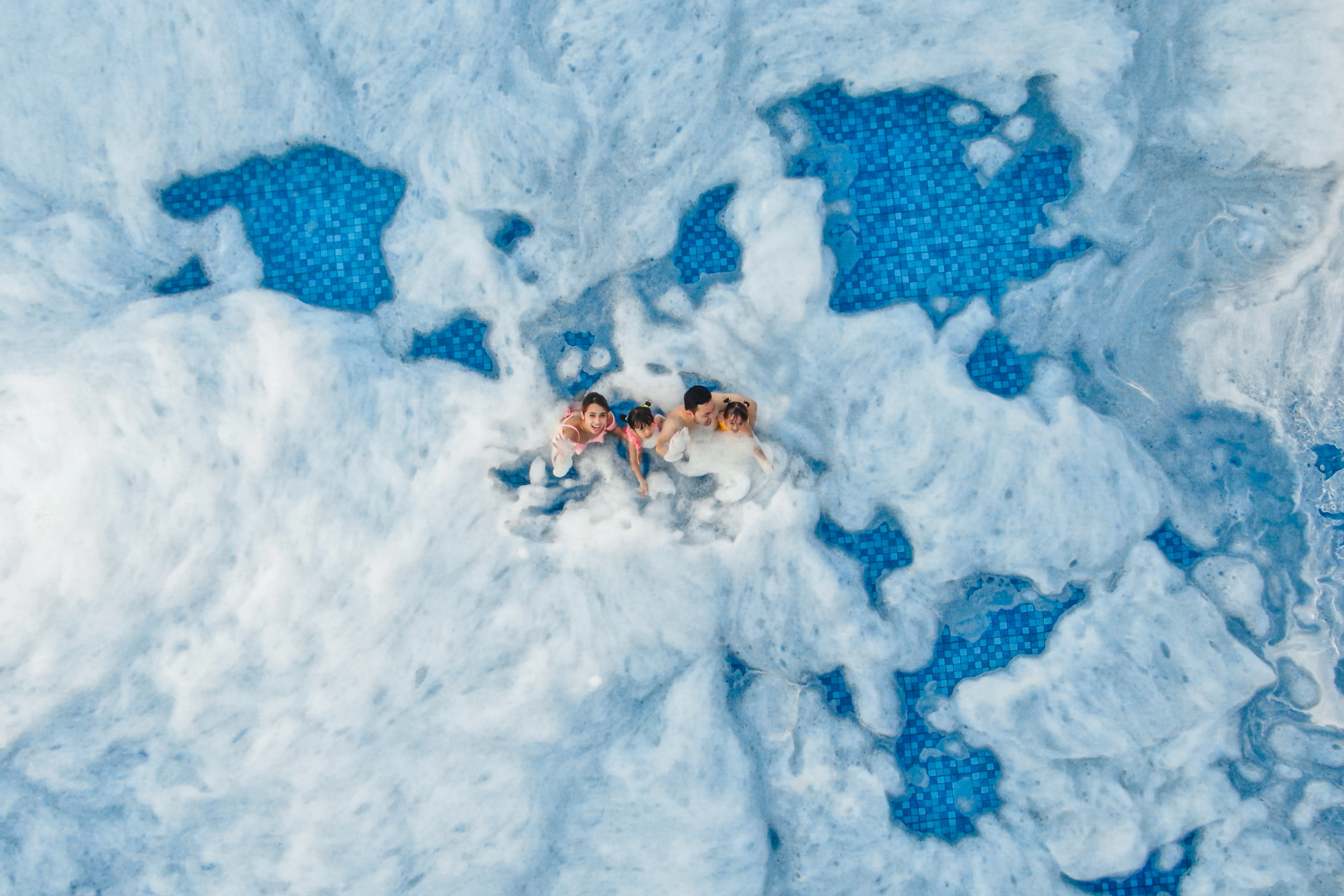 Aerial view Amaranta Prambanan hotel bintang 5 di atas bukit Yogyakarta