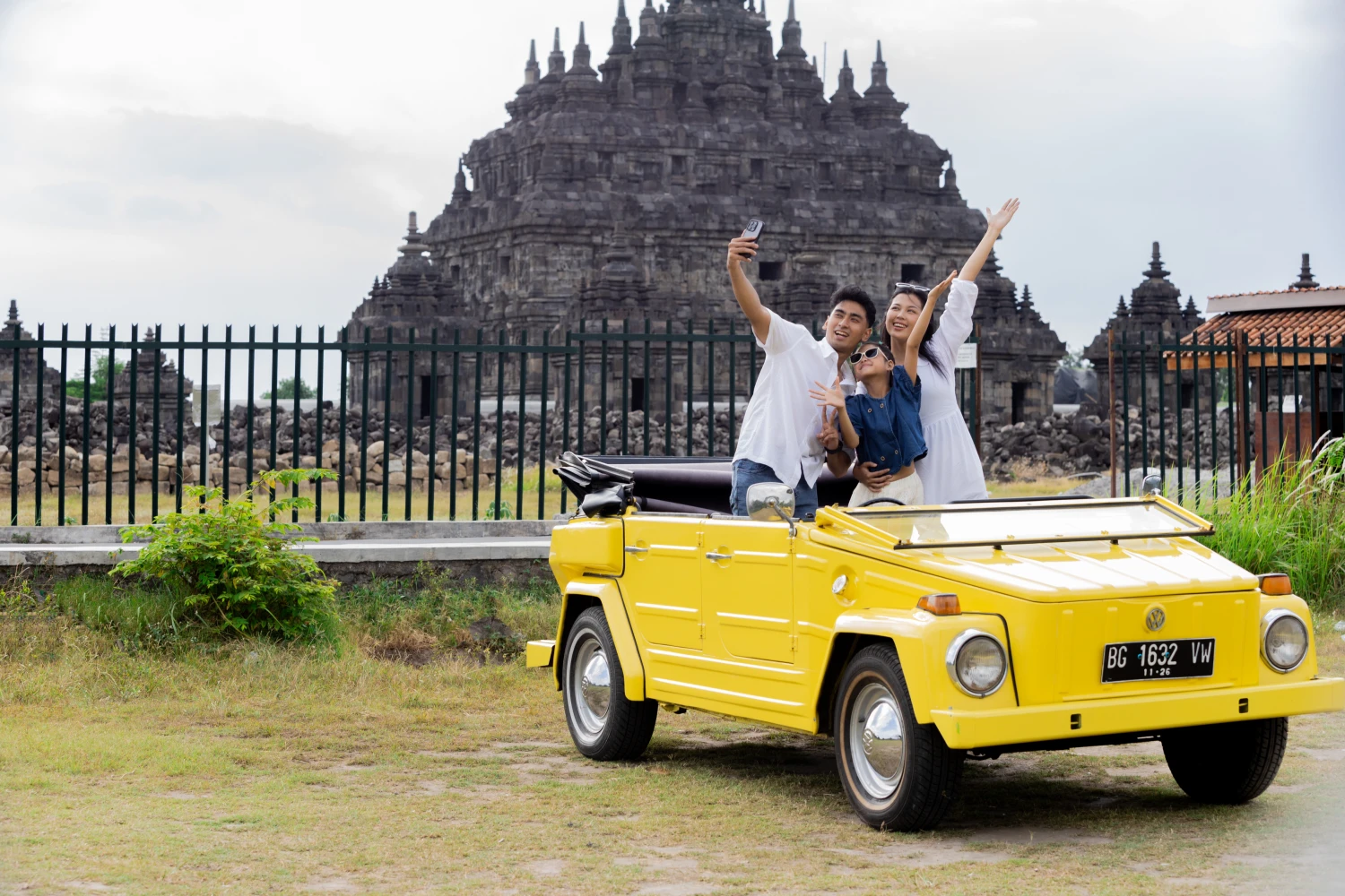 Classic VW tour to Prambanan and Plaosan Temple from Amaranta hotel